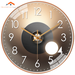 Đồng Hồ Treo Tường Tròn Hình Học Trừu Tượng- Phong Cánh Hiện Đại