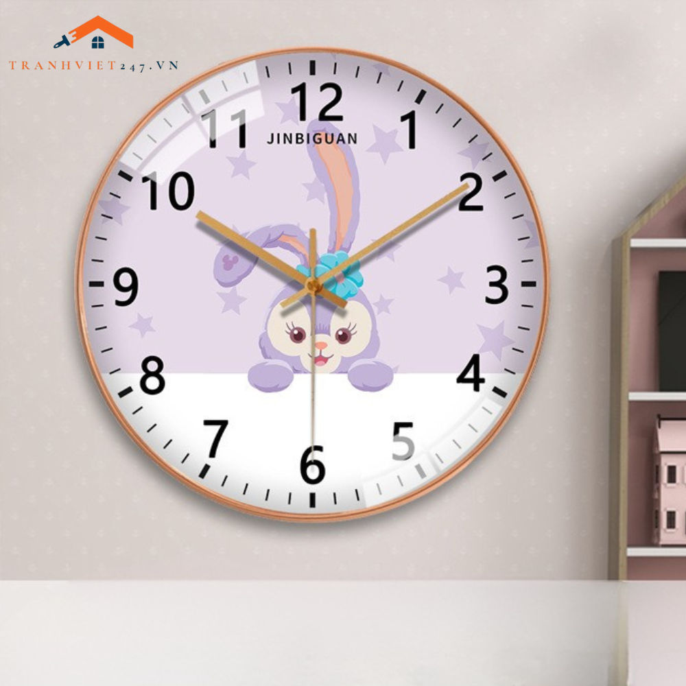 Đồng Hồ Treo Tường Các Nhân Vật Hoạt Hình Ngộ Nghĩnh - Trang Trí Phòng Bé Yêu Thích