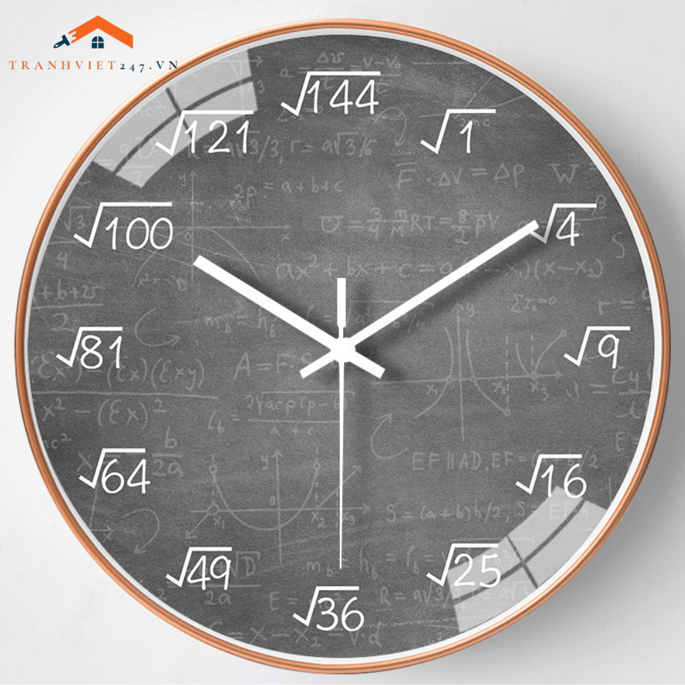 Đồng Hồ Tròn Học Toán Sáng Tạo - Decor Phòng Trang Trí Lớp Học