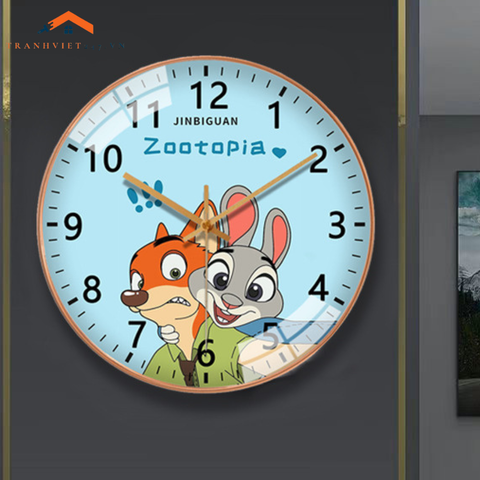 Đồng Hồ Treo Tường Các Nhân Vật Hoạt Hình Ngộ Nghĩnh - Trang Trí Phòng Bé Yêu Thích