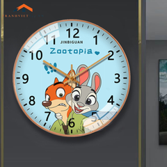 Đồng Hồ Treo Tường Các Nhân Vật Hoạt Hình Ngộ Nghĩnh - Trang Trí Phòng Bé Yêu Thích