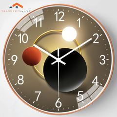 Đồng Hồ Treo Tường Tròn Hình Học Trừu Tượng- Phong Cánh Hiện Đại