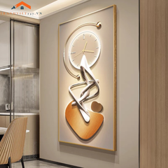 Đồng Hồ Treo Tường Thiết Kế Hiện Đại Vòng Tròn Vàng Sang Trọng - Phong Cách Tinh Tế