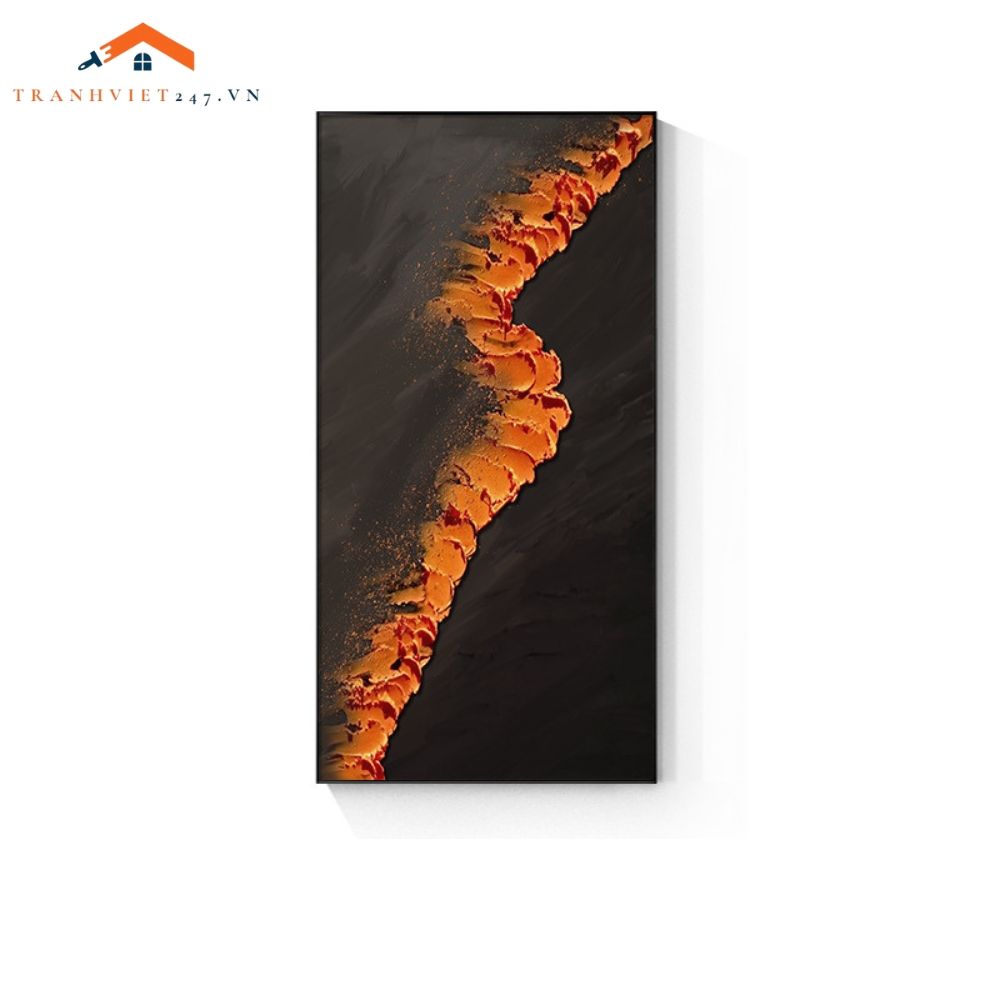 Tranh tráng gương treo tường trừu tượng Bờ Biển Từ Trên Cao