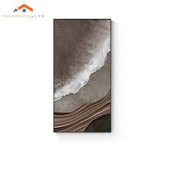 Tranh tráng gương treo tường trừu tượng Bờ Biển Từ Trên Cao