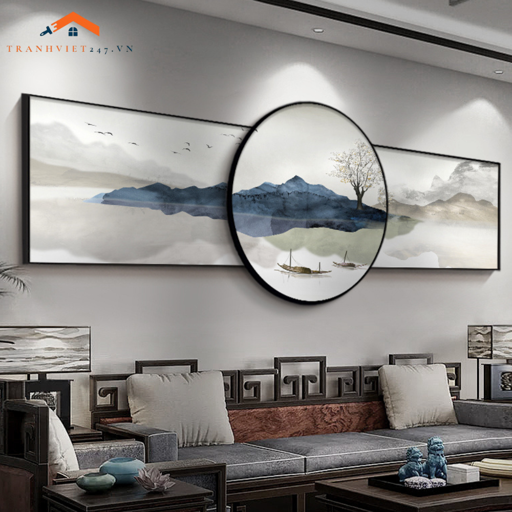 Bộ Tranh Tráng Gương  Bo Góc Hiện Đại _ Trang Trí Nhà Cửa , Làm Quà Tặng