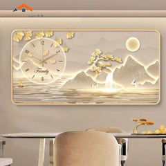Tranh Đồng Hồ Tráng Gương Treo Tường IN UV Sắc Nét - Decor Trang Trí Nhà Cửa