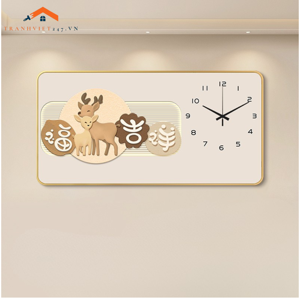 Tranh Đồng Hồ Tráng Gương Cao Cấp -Trang Trí Nhà Cửa Quà Tặng