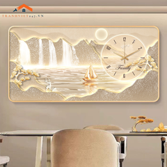 Tranh Đồng Hồ Tráng Gương Treo Tường IN UV Sắc Nét - Decor Trang Trí Nhà Cửa