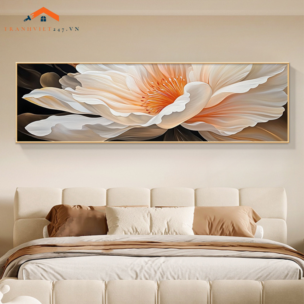 Tranh Hoa Mẫu Đơn Cánh Mềm Mại Trang Nhã - Decor Nhà Cửa