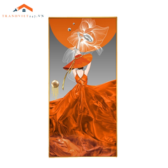 Tranh Treo Tường Cô Gái  Nghệ Thuật Hiện Đại - Tranh Tráng Gương