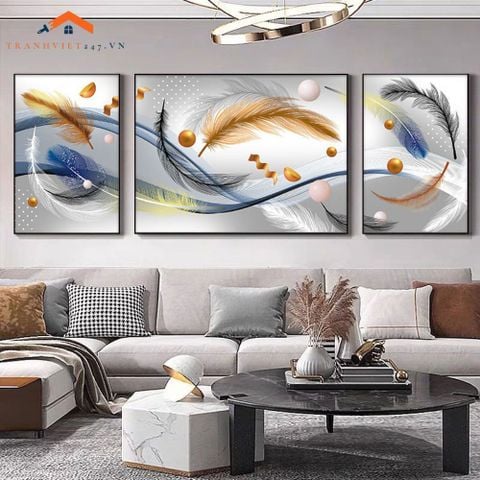 Bộ 3 Tranh Treo Tường Phòng Khách Hiện Đại Phong Cảnh Núi Băng - Trang Trí Nội Thất Sang Trọng