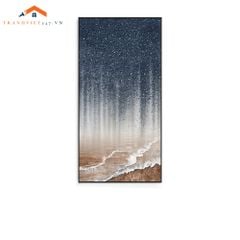 Tranh tráng gương treo tường trừu tượng Bờ Biển Từ Trên Cao