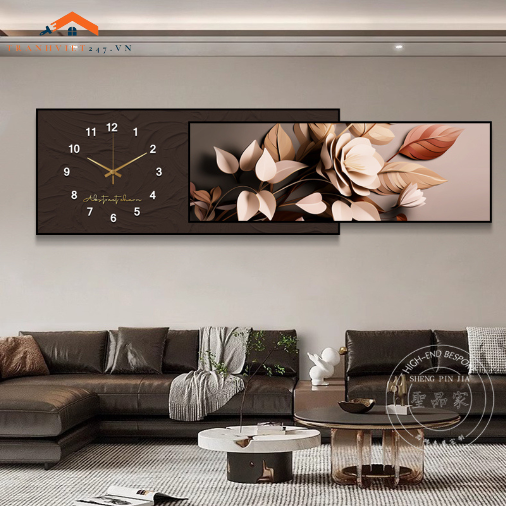 Đồng Hồ Trang Trí Treo Tường 2 Trong 1 Tĩnh Vật  - Trang Trí Nhà Cửa