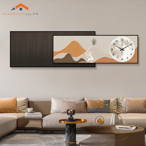 Đồng Hồ Trang Trí Treo Tường 2 Trong 1 Tĩnh Vật  - Trang Trí Nhà Cửa