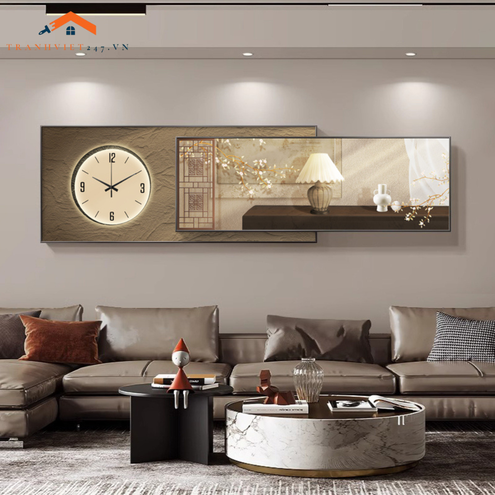 Đồng Hồ Trang Trí Treo Tường 2 Trong 1 Tĩnh Vật  - Trang Trí Nhà Cửa