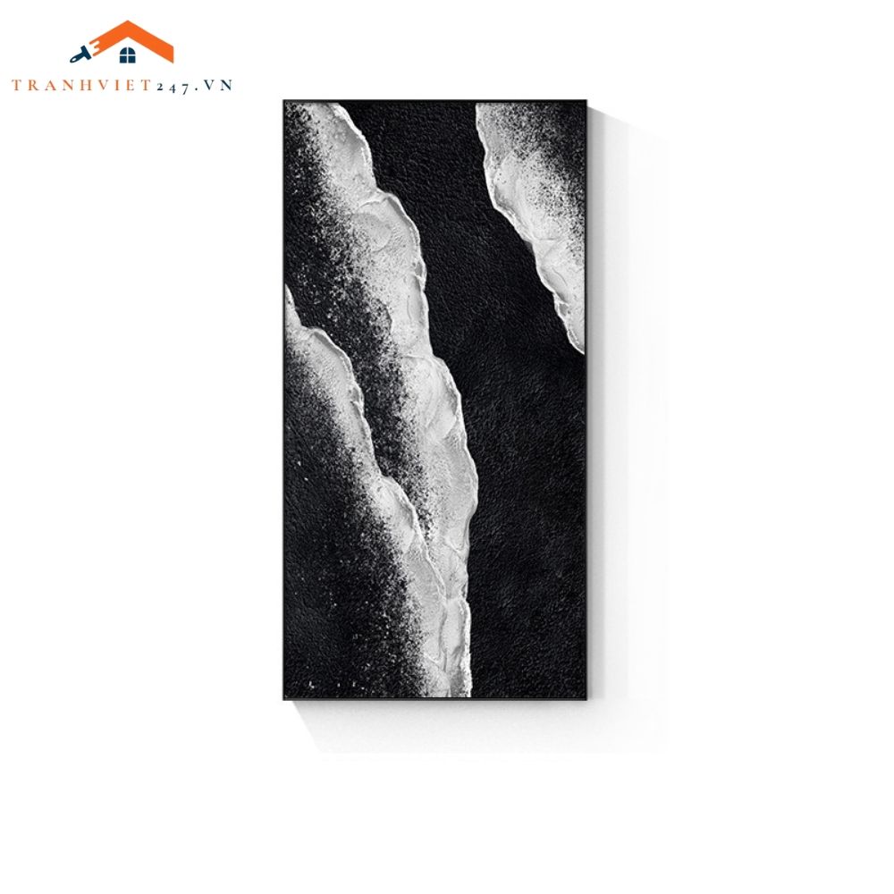 Tranh tráng gương treo tường trừu tượng Bờ Biển Từ Trên Cao