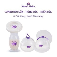 Combo Cốc Hứng Sữa, Phễu Hứng Sữa và Lót Thấm Sữa Mama's Choice, Tiện Lợi Tiết Kiệm Cho Mẹ Bầu và Sau Sinh