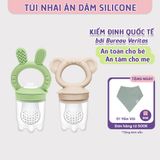 Túi Nhai Ăn Dặm Mama's Choice Cho Bé, Núm Nhai Hoa Quả Chống Hóc, Tặng Kèm 3 Size Núm Phù Hợp Bé Từ 4 Tháng Tuổi