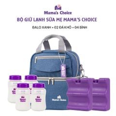 Combo Balo Bảo Quản Sữa Mẹ Mama’s Choice, Trọn Bộ Giữ Nhiệt Bình Sữa Đa Năng, Đựng Đồ Cho Mẹ Bé, Giữ Lạnh Lên Tới 14 Giờ
