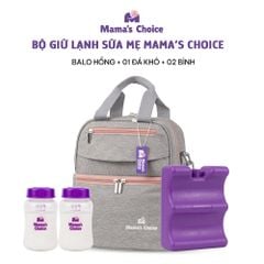 Combo Balo Bảo Quản Sữa Mẹ Mama’s Choice, Trọn Bộ Giữ Nhiệt Bình Sữa Đa Năng, Đựng Đồ Cho Mẹ Bé, Giữ Lạnh Lên Tới 14 Giờ