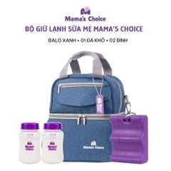 Combo Balo Bảo Quản Sữa Mẹ Mama’s Choice, Trọn Bộ Giữ Nhiệt Bình Sữa Đa Năng, Đựng Đồ Cho Mẹ Bé, Giữ Lạnh Lên Tới 14 Giờ