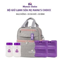 Combo Balo Bảo Quản Sữa Mẹ Mama’s Choice, Trọn Bộ Giữ Nhiệt Bình Sữa Đa Năng, Đựng Đồ Cho Mẹ Bé, Giữ Lạnh Lên Tới 14 Giờ