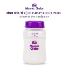 Bình Trữ Sữa Cổ Rộng Mama's Choice 180ml–240ml, Tương Thích Máy Hút Sữa Spectra, Avent, Fatz, Rozabi, Cimilre, BioHealth