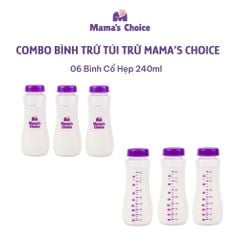 Combo Bình Trữ Sữa và Túi Trữ Sữa Mama’s Choice, Bảo Quản và Đựng Sữa Mẹ, Kiểm Định An Toàn Quốc Tế Bureau Veritas