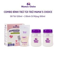 Combo Bình Trữ Sữa và Túi Trữ Sữa Mama’s Choice, Bảo Quản và Đựng Sữa Mẹ, Kiểm Định An Toàn Quốc Tế Bureau Veritas