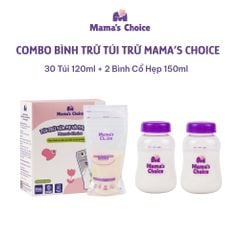 Combo Bình Trữ Sữa và Túi Trữ Sữa Mama’s Choice, Bảo Quản và Đựng Sữa Mẹ, Kiểm Định An Toàn Quốc Tế Bureau Veritas