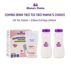 Combo Bình Trữ Sữa và Túi Trữ Sữa Mama’s Choice, Bảo Quản và Đựng Sữa Mẹ, Kiểm Định An Toàn Quốc Tế Bureau Veritas