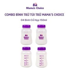 Combo Bình Trữ Sữa và Túi Trữ Sữa Mama’s Choice, Bảo Quản và Đựng Sữa Mẹ, Kiểm Định An Toàn Quốc Tế Bureau Veritas
