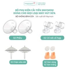 Phụ Kiện Hút Sữa Maymom Dùng Cho Bình Sữa Cổ Hẹp, Thay Thế Máy Medela MaxFlow, Sonata, Freestyle, Swing Maxi...