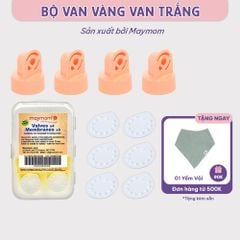 Bộ Van Trắng Van Vàng Maymom Dùng Cho Máy Hút Sữa Medela Pump, Harmony, Swing, Mini Electric, Symphony
