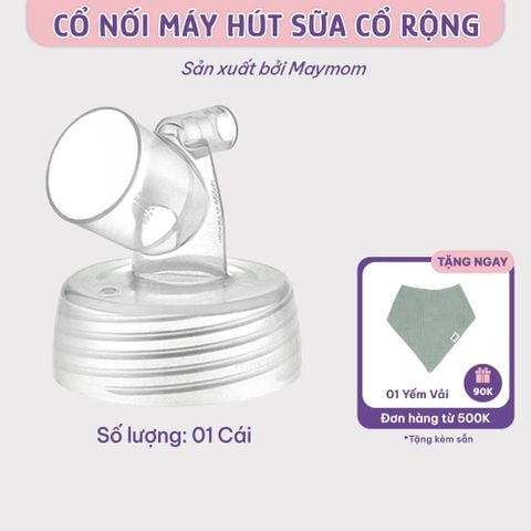 Cổ Nối Phễu Maymom Myfit Loại Cổ Rộng, Tương Thích Phễu Hút Sữa Spectra, Pumpin, Lacteck, Mini Pum, Pumpa, Silicon