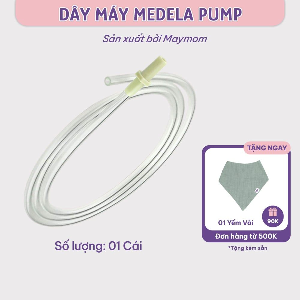Dây Hút Sữa Medela Pump Sản Xuất bởi Maymom, Không Chứa BPA, An Toàn 100%, Vệ Sinh Dễ Dàng