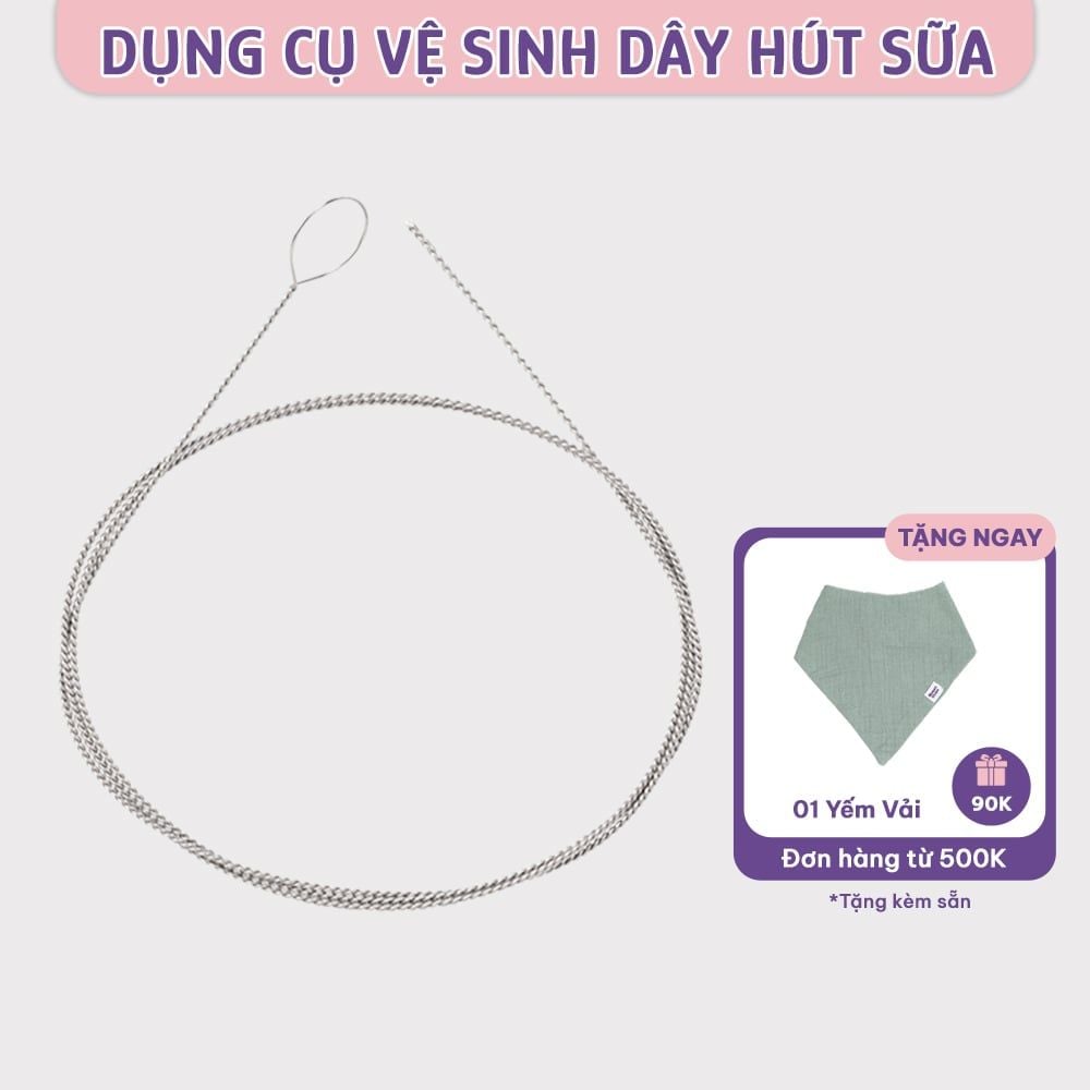Dụng cụ vệ sinh dây hút máy hút sữa Maymom dài 100cm