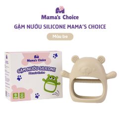 Gặm Nướu Mama's Choice Cao Cấp Cho Bé, Kiểm Định An Toàn Quốc Tế, Chất Liệu Silicone Bạch Kim, Có Hộp Bảo Quản
