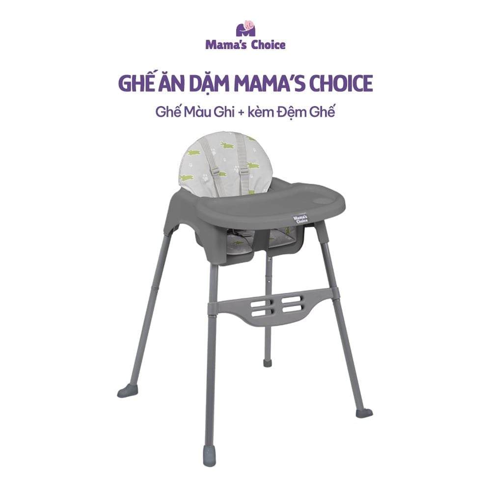 Ghế Ăn Dặm Mama's Choice, Ghế Cho Bé Tập Ăn Dặm, Kiểu Dáng Chắc Chắn Dễ Tháo Lắp và Vệ Sinh