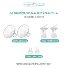 Phụ Kiện Maymom Cho Máy Hút Sữa Medela Maxflow, Sonata, FreeStyle Flex, FreeStyle, Swing Maxi, Swing Maxi Flex