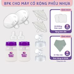 Bộ Phụ Kiện Máy Hút Sữa Dùng Bình Sữa Cổ Rộng Sản Xuất bởi Maymom, Tương Thích Máy Spectra-Avent-Fatz-Cimilre