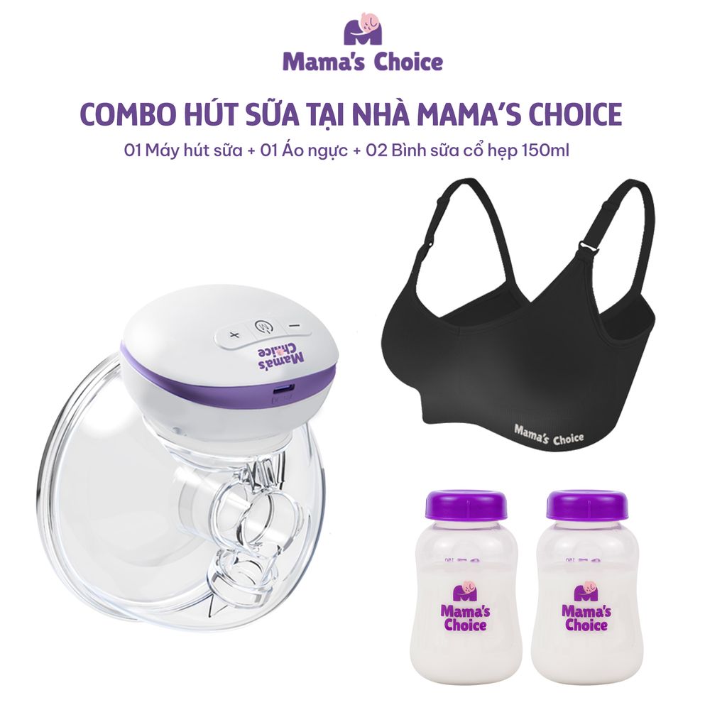 Hút Sữa Tại Nhà Mama’s Choice, Combo Rảnh Tay Tiện Lợi Mẹ Thảnh Thơi, Hút Sữa Dễ Dàng Mọi Lúc Mọi Nơi