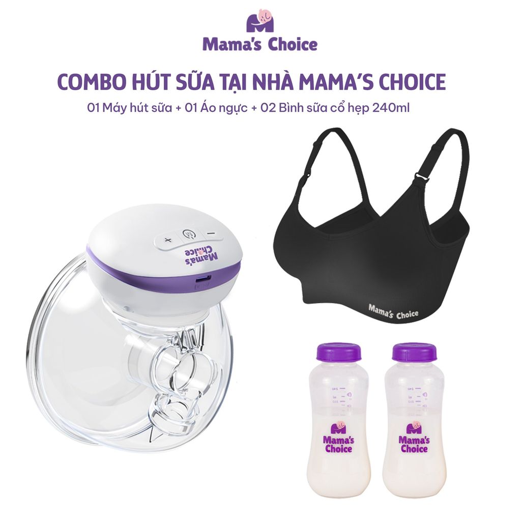 Hút Sữa Tại Nhà Mama’s Choice, Combo Rảnh Tay Tiện Lợi Mẹ Thảnh Thơi, Hút Sữa Dễ Dàng Mọi Lúc Mọi Nơi