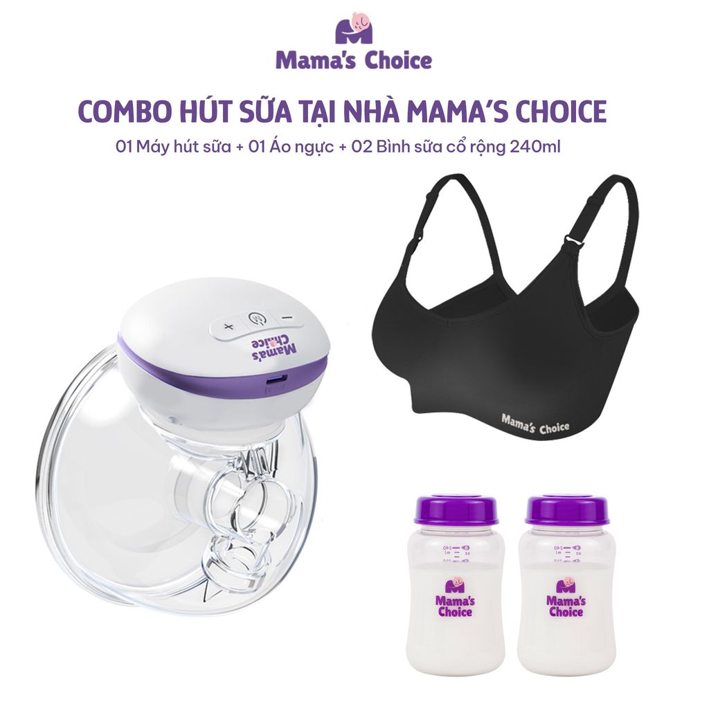 Hút Sữa Tại Nhà Mama’s Choice, Combo Rảnh Tay Tiện Lợi Mẹ Thảnh Thơi, Hút Sữa Dễ Dàng Mọi Lúc Mọi Nơi
