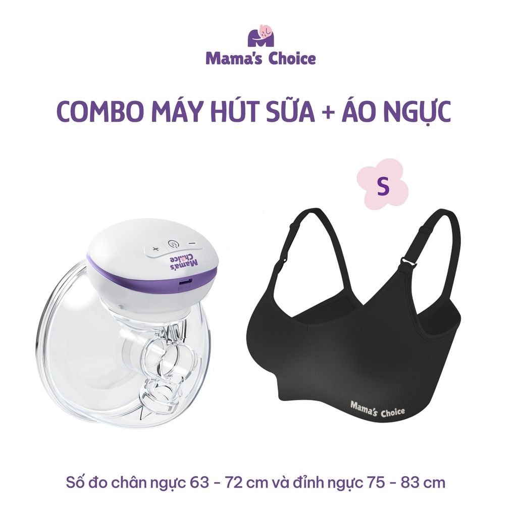 Máy Hút Sữa Không Dây Mama's Choice, Vắt Sữa Rảnh Tay Mọi Lúc Mọi Nơi, Pin Sạc Tiện Lợi, BH 1 Đổi 1 Mới 12 Tháng