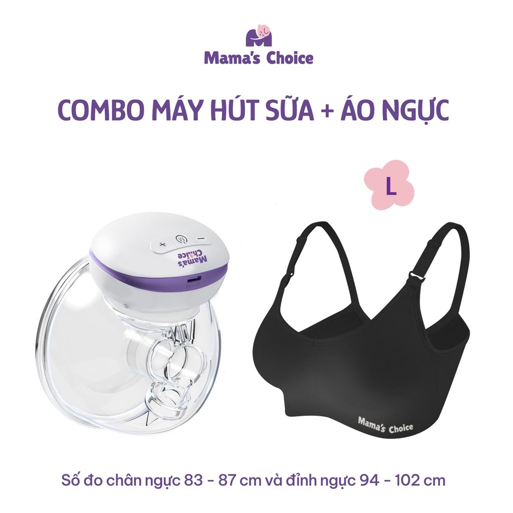 Máy Hút Sữa Không Dây Mama's Choice, Vắt Sữa Rảnh Tay Mọi Lúc Mọi Nơi, Pin Sạc Tiện Lợi, BH 1 Đổi 1 Mới 12 Tháng