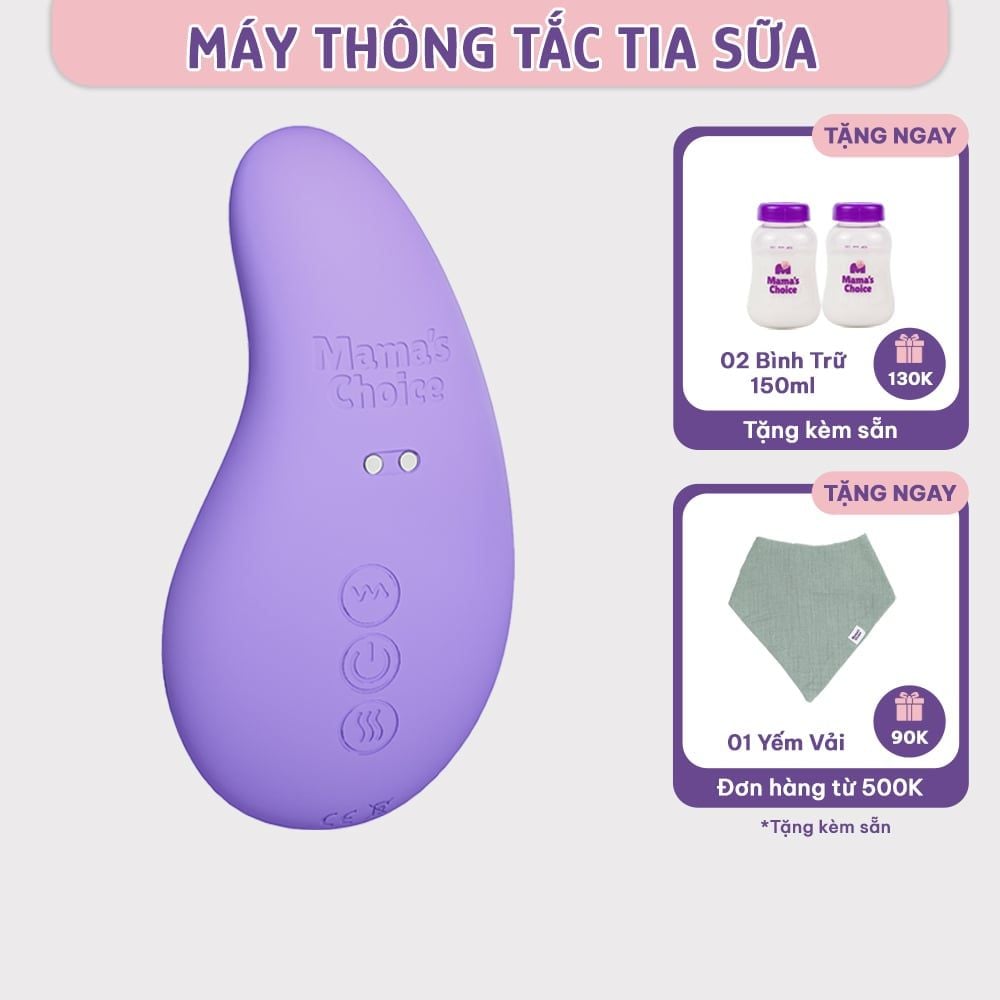 Máy Thông Tắc Tia Sữa Mama's Choice, Hỗ Trợ Kích Sữa và Phản Xạ Xuống Sữa Nhanh, 10 Chế Độ Massage Êm Ái Hiệu Quả