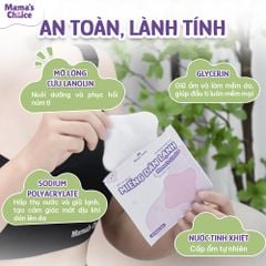 Miếng Dán Lạnh HydroGel Mama's Choice, Làm Dịu và Chữa Lành Núm Ti Mẹ Khi Cho Con Bú Hút Sữa