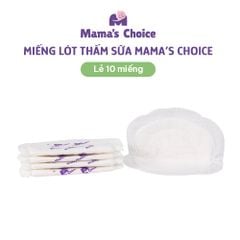 Miếng Lót Thấm Sữa Mama's Choice, Tấm Lót Thấm Hút Sữa Mẹ, Mỏng Nhẹ và Bám Dính Tốt (Hộp 60 Miếng)
